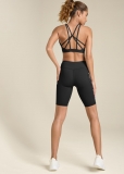 Venus Strappy Back Sports Bra in Black Venus Strappy Back Sports Bra in Black