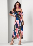 Venus Off-The-Shoulder Maxi Dress - Pink Multi Venus Off-The-Shoulder Maxi Dress - Pink Multi