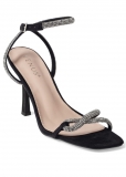 Venus Embellished Twist Heels in Black Venus Embellished Twist Heels in Black