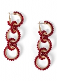 Venus Tier Hoop Dangle Earrings in Glare Venus Tier Hoop Dangle Earrings in Glare