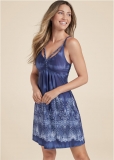 Venus Ombre Paisley Print Dress - Navy Multi Venus Ombre Paisley Print Dress - Navy Multi