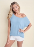 Venus Casual Tee in Light Blue Venus Casual Tee in Light Blue