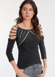 Venus Strappy Embellished Top in Black Venus Strappy Embellished Top in Black