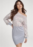 Venus Cozy Leopard Print Dress in Grey Multi Venus Cozy Leopard Print Dress in Grey Multi