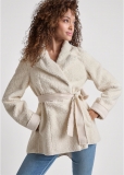 Venus Reversible Faux-Sherpa Coat in Cream Venus Reversible Faux-Sherpa Coat in Cream