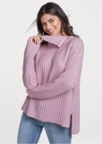 Venus VENUS | Zipper Detail Sweater in Pink Venus VENUS | Zipper Detail Sweater in Pink