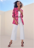 Venus Floral Print Blazer in Pink Multi Venus Floral Print Blazer in Pink Multi