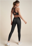 Venus Back Keyhole Sports Bra in Black Venus Back Keyhole Sports Bra in Black