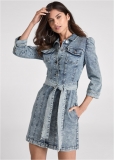 Venus Button-Up Denim Dress - Cool Wash Venus Button-Up Denim Dress - Cool Wash