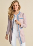 Venus Tweed Jacket in Pink Multi Venus Tweed Jacket in Pink Multi