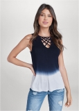 Venus Ombre Strappy Top in Navy Multi Venus Ombre Strappy Top in Navy Multi