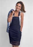 Venus Crochet Overall Lounge Dress - Navy Venus Crochet Overall Lounge Dress - Navy