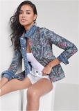 Venus Reversible Denim Jacket in Denim Multi Venus Reversible Denim Jacket in Denim Multi