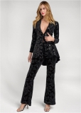 Venus Black Multi SEQUIN PATTERN PANTS Venus Black Multi SEQUIN PATTERN PANTS
