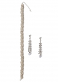 Venus Earrings And Choker Set in Silver Venus Earrings And Choker Set in Silver