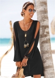 Venus Sleeve Detail Dress - Black Venus Sleeve Detail Dress - Black