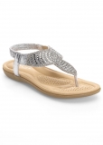 Venus Sparkle Thong Sandals in Silver Venus Sparkle Thong Sandals in Silver