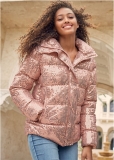 Venus Sequin Puffer Jacket in Rose Gold Venus Sequin Puffer Jacket in Rose Gold