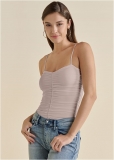 Venus Shape Embrace Ruched Bodysuit in Warm Grey Venus Shape Embrace Ruched Bodysuit in Warm Grey