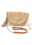 Venus Striped Jute Crossbody in Natural Multi Venus Striped Jute Crossbody in Natural Multi
