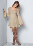 Venus Boho Sweater Dress - Oatmeal Venus Boho Sweater Dress - Oatmeal
