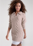 Venus Layered Sweater Dress - Taupe Venus Layered Sweater Dress - Taupe