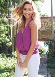 Venus Embellished Halter Neck Top in Purple Venus Embellished Halter Neck Top in Purple