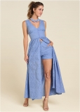 Venus Eyelet Maxi Top in Periwinkle Venus Eyelet Maxi Top in Periwinkle