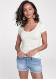 Venus Cutoff Jean Shorts - Light Wash Venus Cutoff Jean Shorts - Light Wash
