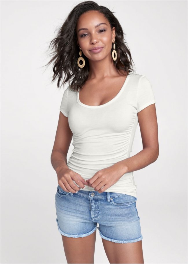 Venus Cutoff Jean Shorts - Light Wash Venus Cutoff Jean Shorts - Light Wash