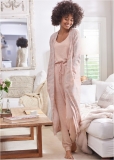 Venus Cozy Hacci Duster in Pink Multi Venus Cozy Hacci Duster in Pink Multi