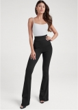 Venus Wide Leg Ponte Pants in Black Venus Wide Leg Ponte Pants in Black