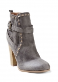 Venus Wrap Stitch Detail Booties in Grey Venus Wrap Stitch Detail Booties in Grey