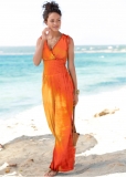 Venus Tie Dye Jumpsuit in Orange Multi Venus Tie Dye Jumpsuit in Orange Multi
