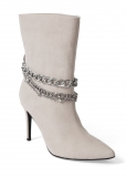 Venus High Heel Chain Booties in Grey Venus High Heel Chain Booties in Grey
