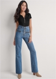 Venus Medium Wash BUTTON FLY RELAXED LEG JEANS Venus Medium Wash BUTTON FLY RELAXED LEG JEANS
