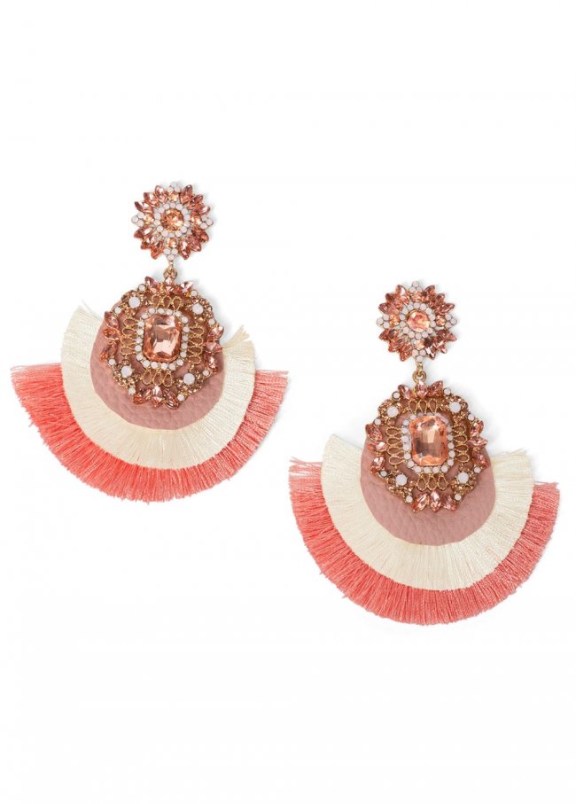 Venus Fringe Earring in Pink Venus Fringe Earring in Pink