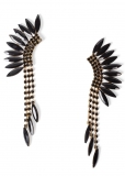Venus Drop Cuff Earrings in Black Venus Drop Cuff Earrings in Black