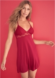 Venus Red LACE DETAIL NIGHTIE Venus Red LACE DETAIL NIGHTIE