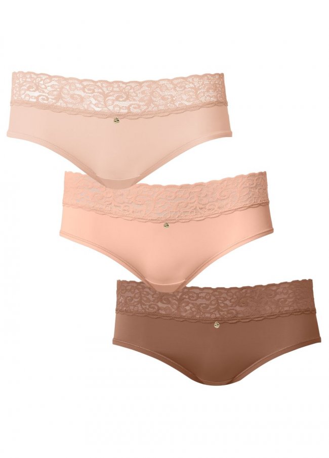 Venus Savory Spices Pearl By Venus? Lace Trim Hipster 3 Pack Venus Savory Spices Pearl By Venus? Lace Trim Hipster 3 Pack