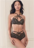 Venus Black Multi LUREX CAGED LINGERIE SET Venus Black Multi LUREX CAGED LINGERIE SET