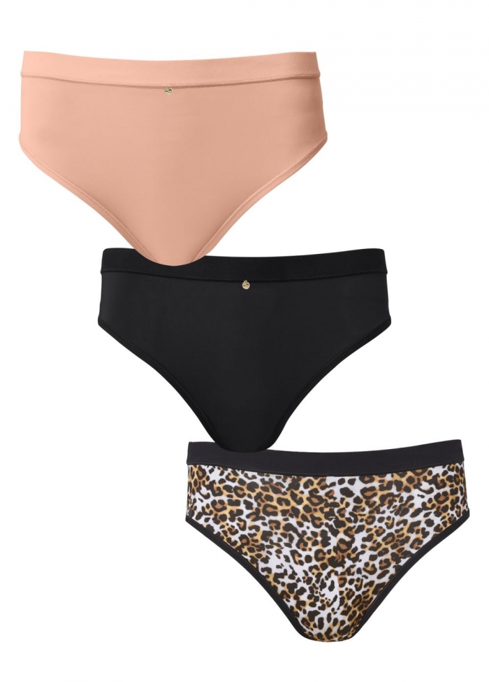 Venus Wild Kat Pearl By Venus? Retro High Leg Panty 3 Pack