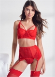 Venus Red STRAPPY BRA SET Venus Red STRAPPY BRA SET