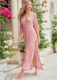 Venus Pink Multi Ruffle Nightgown Venus Pink Multi Ruffle Nightgown