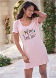 Venus Heathered Pink SLEEP SHIRT Venus Heathered Pink SLEEP SHIRT
