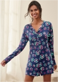 Venus Festive Flurries LONG SLEEVE PJ ROMPER Venus Festive Flurries LONG SLEEVE PJ ROMPER