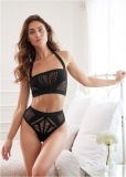 Venus Black HOSIERY BRA AND PANTY SET Venus Black HOSIERY BRA AND PANTY SET