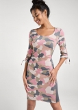 Venus Plus Size Camo Color Block Dress Venus Plus Size Camo Color Block Dress