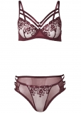 Venus Burgundy EMBROIDERED BRA SET Venus Burgundy EMBROIDERED BRA SET