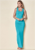 Venus Capri RUCHED TANK MAXI DRESS Venus Capri RUCHED TANK MAXI DRESS